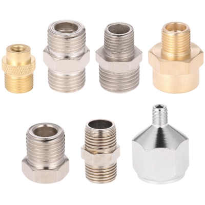 Adapter Kit Airbrush professionale 7pcs Montaggio connettore Set per compressore & Airbrush Hose - ASUPERMALL