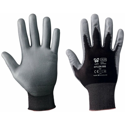 Neri 337062 Guanti Nylon 885 Neri Guanto Da Lavoro In Nylon Poliuretano-Xl / 10 Xl / 10