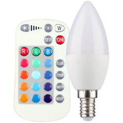 LED (monocolore) Classe energetica: A (A++ - E) Müller-Licht 400350 E14 Potenza: 5 W RGBW 5 kWh/1000h - MULLER-LICHT en oferta