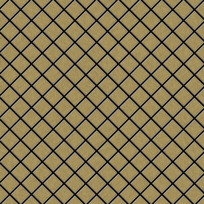 Mosaico metallo solido Titanio spazzolato Gold oro spesso 1,6 mm Diamond-Ti-GB - Alloy