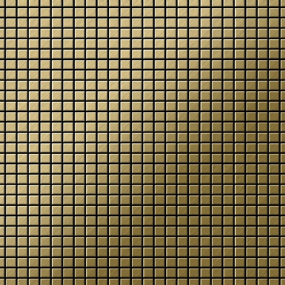 Mosaico metallo solido Titanio spazzolato Gold oro spesso 1,6 mm ALLOY Glomesh-Ti-GB