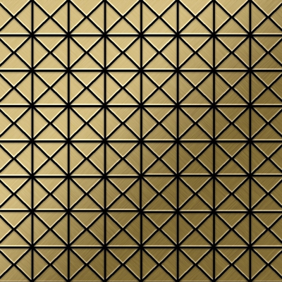 Mosaico metallo solido Titanio spazzolato Gold oro spesso 1,6 mm Deco-Ti-GB - Alloy