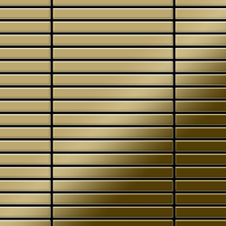 Mosaico metallo solido Titanio specchiato Gold oro spesso 1,6 mm ALLOY Linear-Ti-GM características