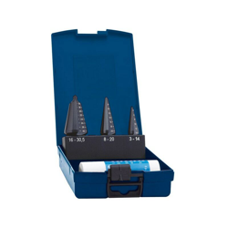 Forum - Trapano Set Piralide Foglio Precisa (Flauto Elicoidale), Acciaio Ad Alta Velocità, Rivestimento Tiain, Capacità Foratura. 3 A 30,5 Millimetri en oferta