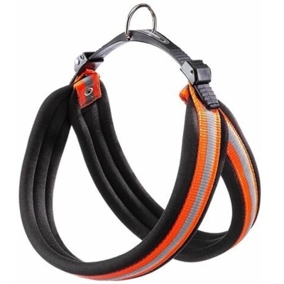 Ferplast AGILA REFLEX 5-9 Pettorina ergonomica ad alta visibilità per cani con chiusura microregolazione. Vari colori e misure. . Variante 9