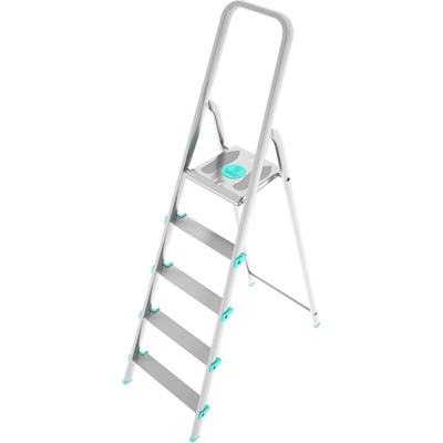 Colombo Scala LIBELLULA 5 gradini in alluminio con gradini antiscivolo piedini antiscivolo portata max 150kg EN131 MADE IN ITALY