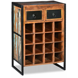 Portavini da 16 Bottiglie in Legno Massello di Recupero - ASUPERMALL características