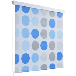 Tenda a Rullo per Doccia 120x240 cm con Motivo a Cerchi - ASUPERMALL precio