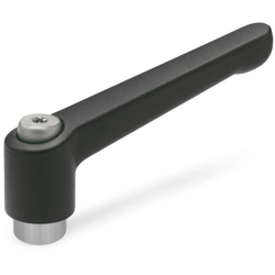 Ganter Norm elementi | Regolabile Leva di bloccaggio con filettatura femmina in acciaio inox – GN 300.1 | Jack e vite di fissaggio in acciaio características