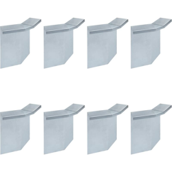 Connettori Recinzione per Lumache 8 pz Acciaio 10x10x25 cm - ASUPERMALL en oferta