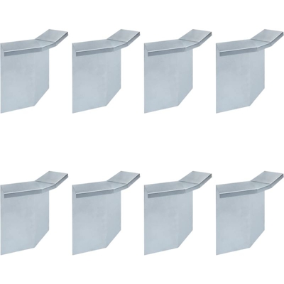 Connettori Recinzione per Lumache 8 pz Acciaio 10x10x25 cm - ASUPERMALL