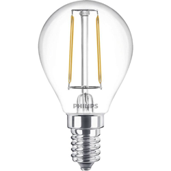 LED (monocolore) Classe energetica: A++ (A++ - E) Philips Lighting Classic 77755500 E14 Potenza: 2 W Bianco caldo en oferta