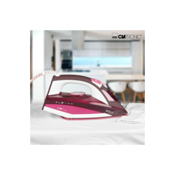 Clatronic DB 3705 Piastra solare in ceramica, verticale, Shock a vapore, autopulente, senza gocciolamento, 7 funzioni 2600W, 2600W, bianco/rosso características