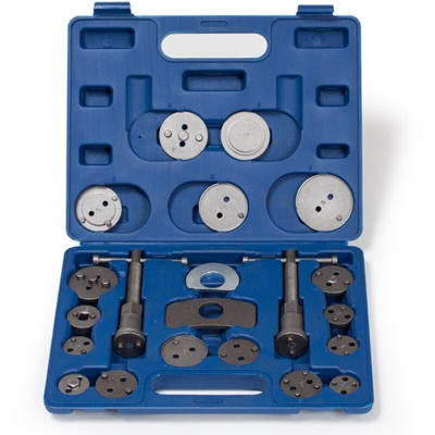 set arretratori per pistoncini del freno, 22 pezzi - arretratore pistocini freni, kit arretratore pistoncini freni - blu - TECTAKE