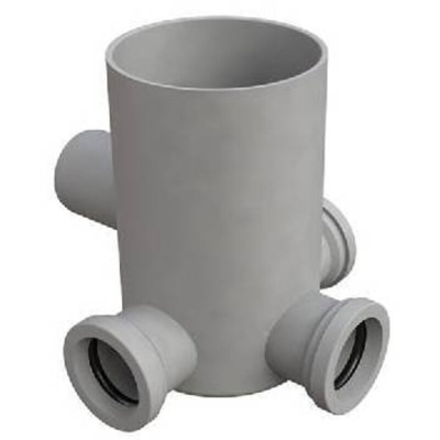 POZZETTO A PAVIMENTO CON BICCHIERE 4 VIE MODELLO BASSO Diam. 40 - BONOM