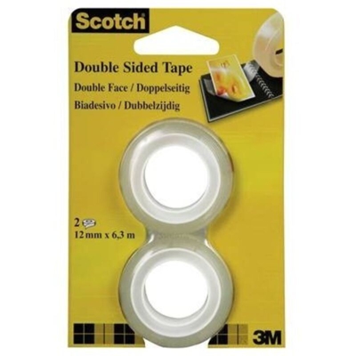FT-5100-4927-1 7100126761 Nastro biadesivo Scotch® 665 Trasparente (L x L) 6.3 m x 12 mm 2 pz. - 3M