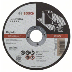 2608602221 2608602221 Disco di taglio dritto 125 mm 22.23 mm 1 pz. - Bosch Accessories en oferta