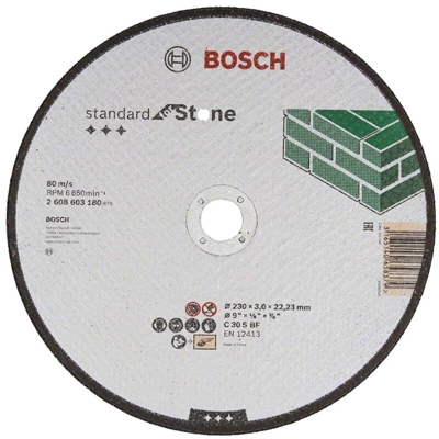 Bosch Accessories 2608603180 2608603180 Disco di taglio dritto 230 mm 22.23 mm 1 pz.