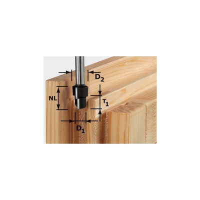 Festool Fresa per gradini HW D20,3/12,3/9,3 S12 - 492714