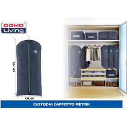 Custodia Cappotto Metrik Blu In Poliestere, Da 60x135 Cm Blu - KASANOVA en oferta