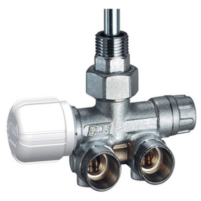 VALVOLA MONO-BITUBO TERMOSTATIZZABILE SQUADRA DX C/BOCCHETTONE (FAR) Diam. 1/2