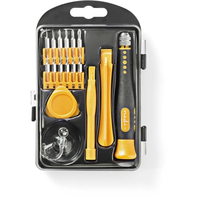 Kit Riparazione Smartphone Tablet Pc Cellulari Set 17 Accessori Smontaggio Cacciaviti Punte - NEDIS