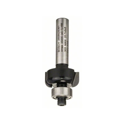 Bosch Fresa per profili E, 8 mm, R1 4 mm, P 20,7 mm, L 9 mm, G 53 mm