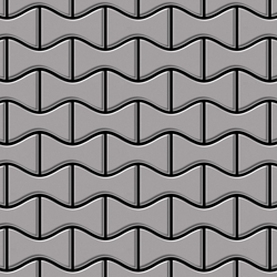 Mosaico metallo solido Acciaio inossidabile opaco grigio spesso 1,6 mm ALLOY Kismet-S-S-MA disegnato da Karim Rashid precio