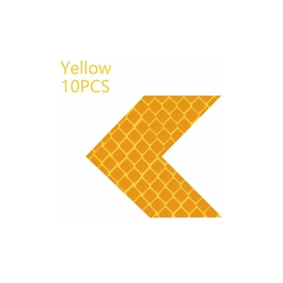 Chevron adesivi realizzati con materiale rifrangente scotchlite 3M? Colore - Giallo