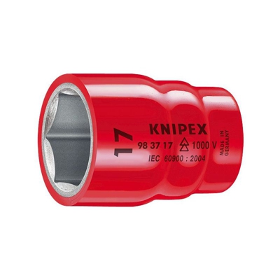 Knipex Chiave a bussola per viti esagonali con attacco quadro interno 3/8' 46 mm - 98 37 17