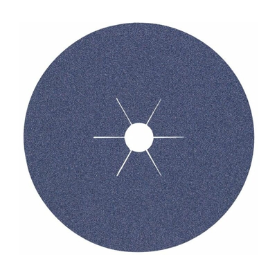 Disco in fibra vulcanizzata K.36 D.115mm per acciaio/VA zirconia corindone - Klingspor