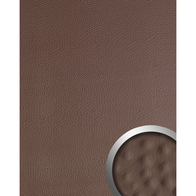 Rivestimento murale autoadesivo Pannello per interni WallFace 13403 OSTRICH effetto pelle struzzo marrone 2,60 mq