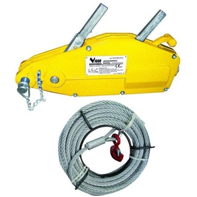 Argano-Paranco Manuale Vigor Con Fune Mt.20 Kg. 800