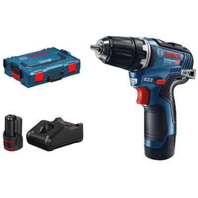 Bosch Professional Trapano avvitatore a batteria 12 V Li-Ion incl. seconda batteria, incl. valigia