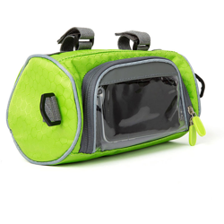 Borsa da bicicletta con porta smartphone colore verde - DMAIL precio