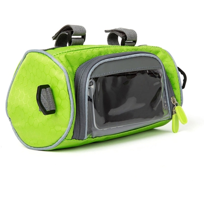 Borsa da bicicletta con porta smartphone colore verde - DMAIL