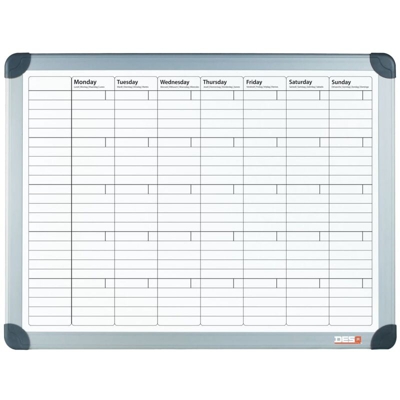 DESQ Lavagna Magnetica con Calendario Mensile 60x90 cm Bianca