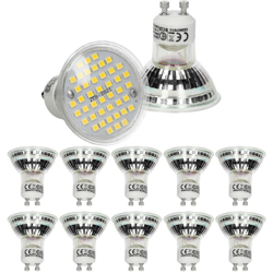 10 x Lampadina spot 3W faretto da incasso illuminazione GU10 44SMD bianco caldo - ECD GERMANY características