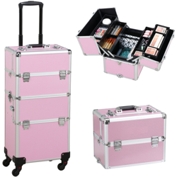 Yaheetech Trolley Trucco Professionale Valigia Trucchi Telaio in Alluminio Beauty Case Make Up da Viaggio per Estetista Professionale con 4 Ruote en oferta