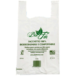 Fortore - BUSTE SHOPPER COMPOSTABILI Maxi gr.12,5 - 30+20x60 cf.500 pz características