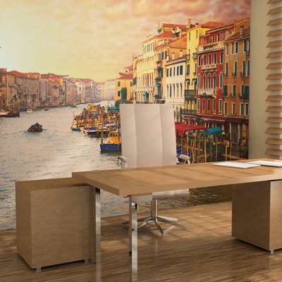 Fotomurale Venezia citta colorata sul cm 200x154 Artgeist