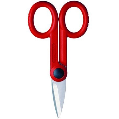 Intercable 16013 Speciale Forbice per Elettricisti con Safteybox, Piccolo, Rosso