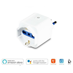 Presa Bipasso 16A con Lettura Consumo - Smart WiFi Compatibile con Alexa, Google e Smartphone - KIWI en oferta