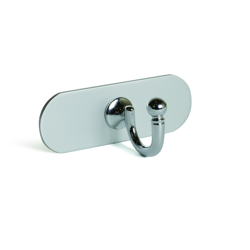 REI - Appendiabiti da fissare alla parete o sui mobili, Alluminio-Zama, Cromato Lucido, 1 gancio. Marchio en oferta