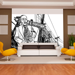 Fotomurale Saxophone recital on Broadw cm 250x193 Artgeist en oferta