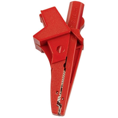 HT Instruments 5004-IECR Spina a banana Presa a banana, Presa 4mm, Connettore 4 mm, Morsetto a coccodrillo CAT III 1000