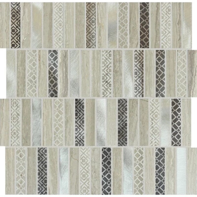 Foglio di mosaico in marmo Venere Spazio 30 5 x 30 5 cm