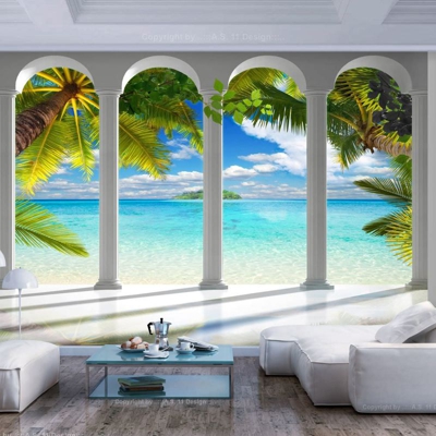 Fotomurale Sea behind Columns cm 300x210 Artgeist