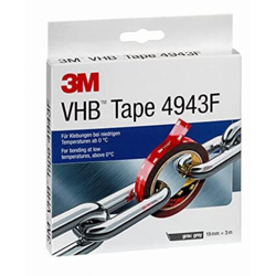 4943F 7000072434 Nastro biadesivo 4943F Grigio (L x L) 3 m x 19 mm 3 m - 3M características