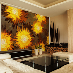 Fotomurale Danza di girasoli cm 300x210 Artgeist en oferta